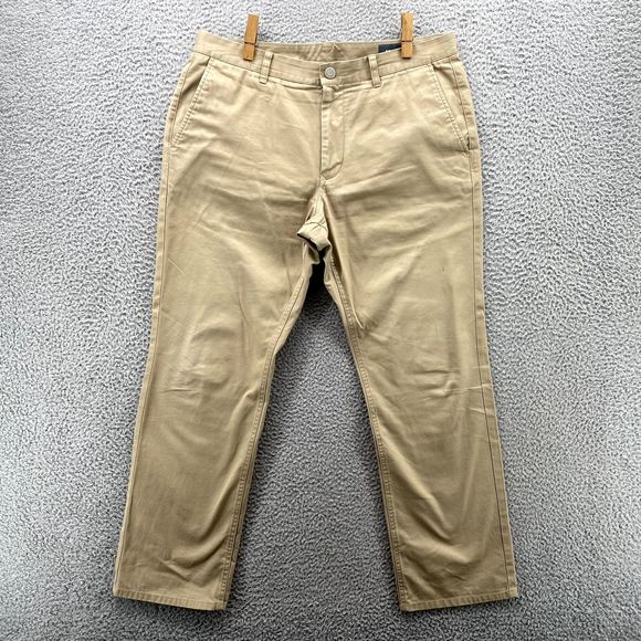 Bonobos Pants Mens 35X30 Khaki‎ Chino Preppy Straight Academia Y2K Office Retro - Picture 1 of 12